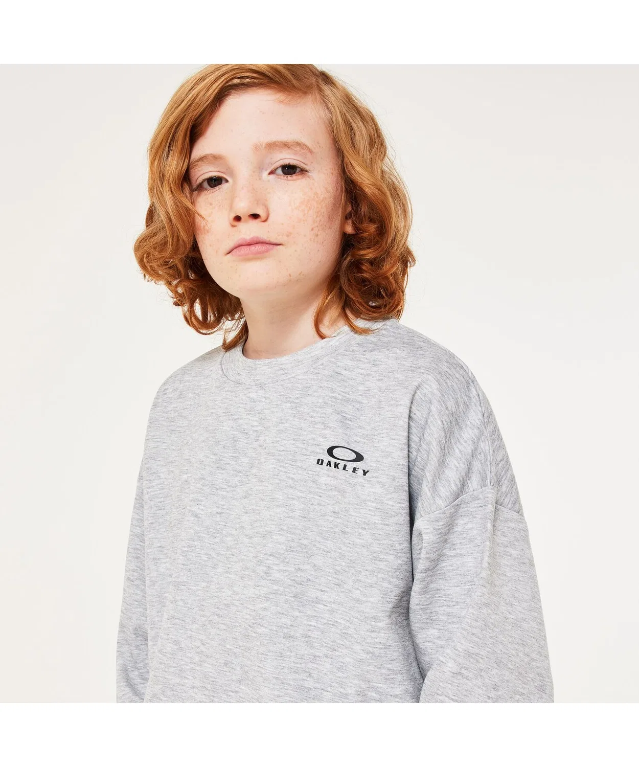 Флисовая кофта OAKLEY с круглым вырезом, серая