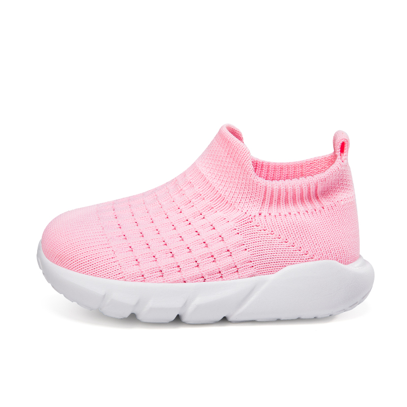 Кроссовки Slip Resistant Cushioning Rebound Breathable Low Top Pre Walking Baby Shoes Infant And Toddler Casillon, розовый — фото 2