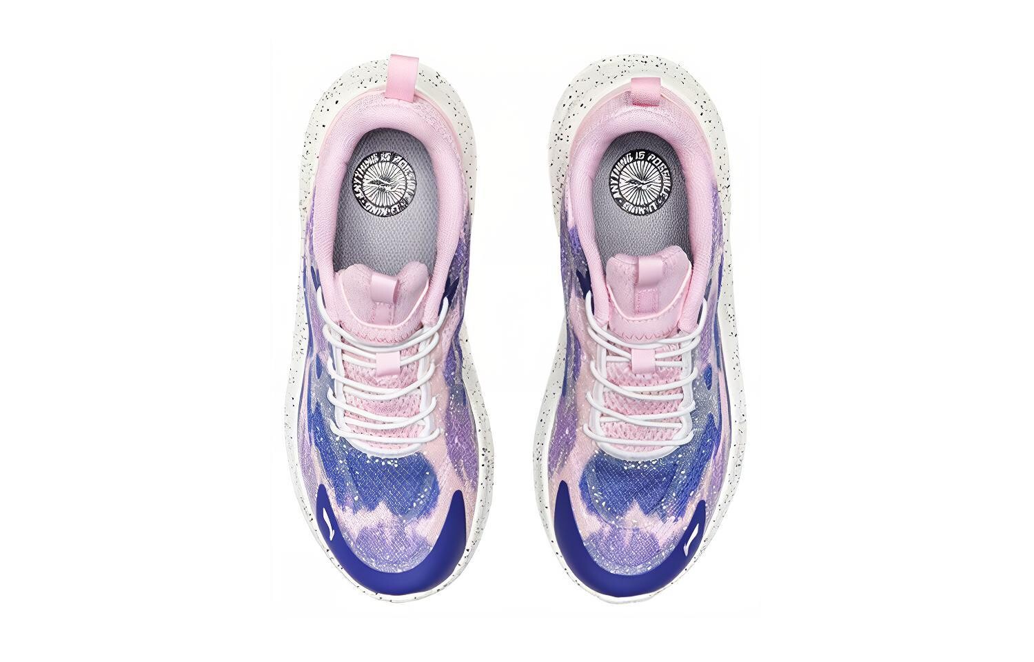 Кроссовки LINING YOUNG Kids Lifestyle Shoes GS Low-top Blue/pink — фото 4