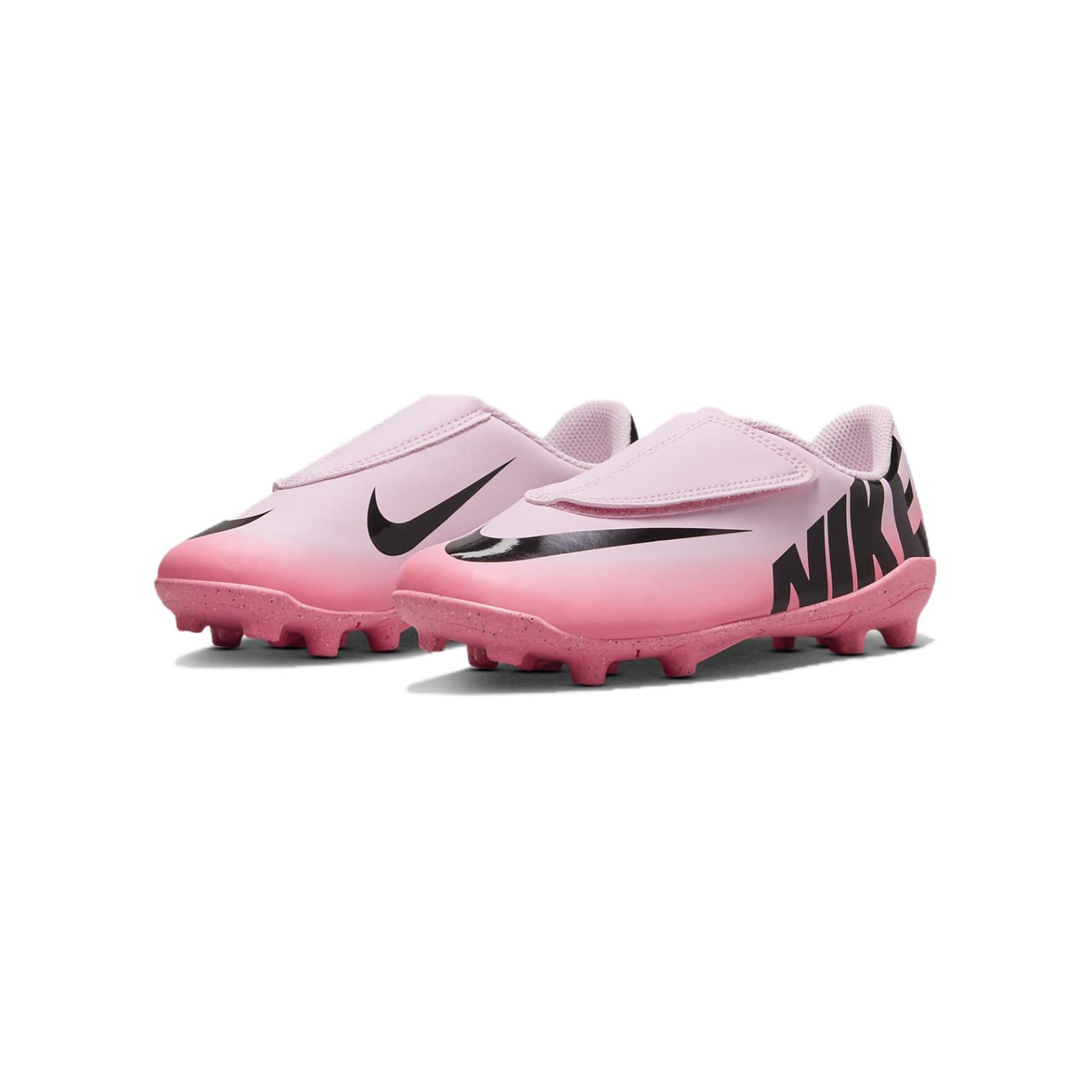 Nike Vapor 15 Club Дышащие Низкие Кроссовки для Малышей Розовый Черный — фото 3