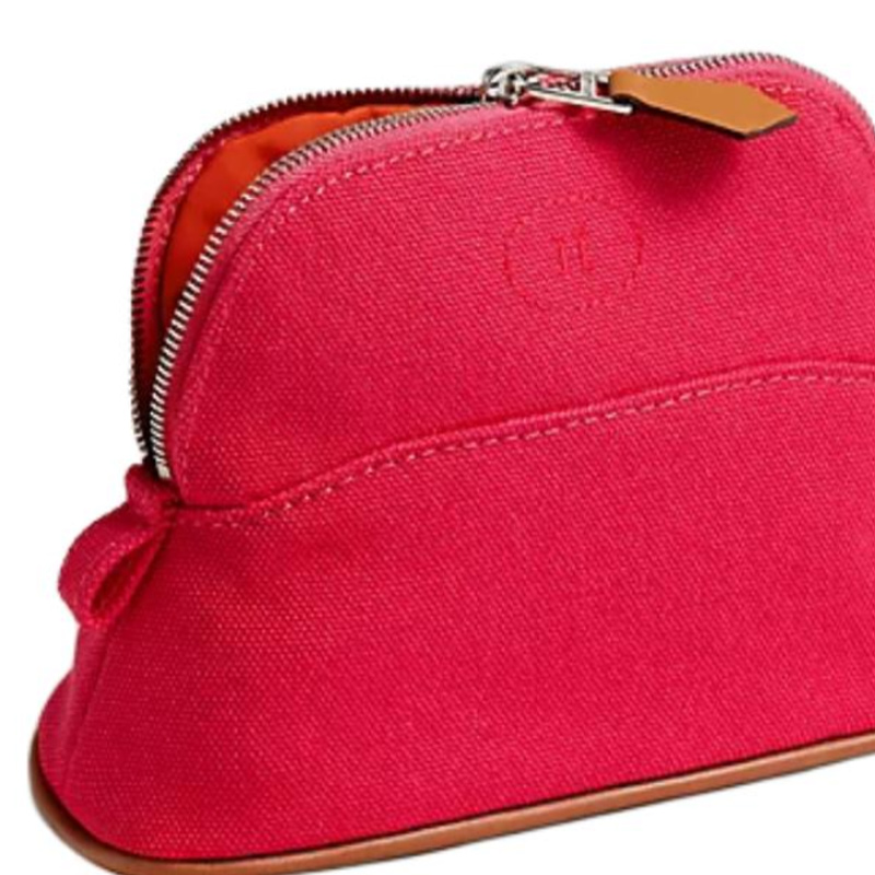 HERMES Болид Cotton Clutch Mini Women's Red Lotus Flower — фото 2