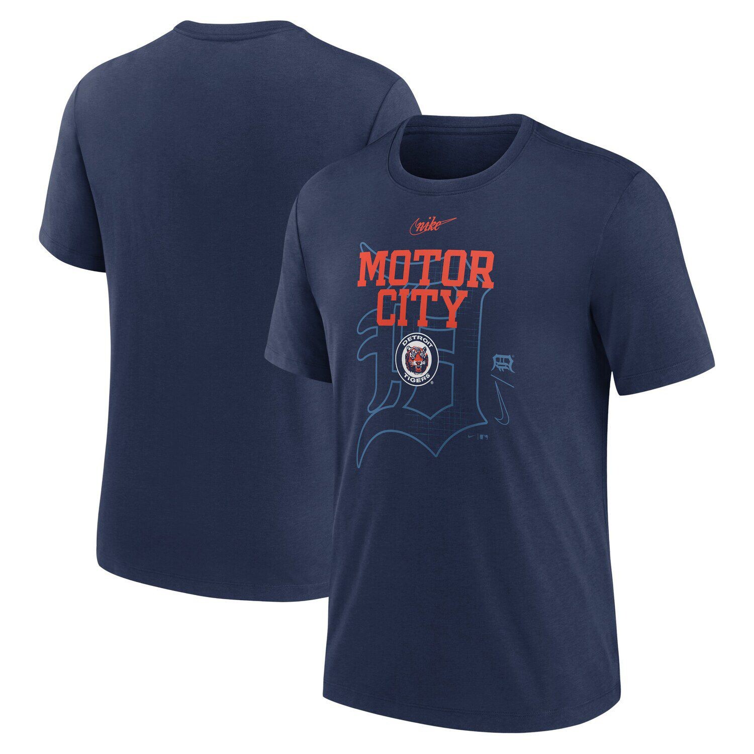 

Мужская темно-синяя футболка Nike Detroit Tigers Rewind Retro Tri-Blend, Синий, Мужская темно-синяя футболка Nike Detroit Tigers Rewind Retro Tri-Blend