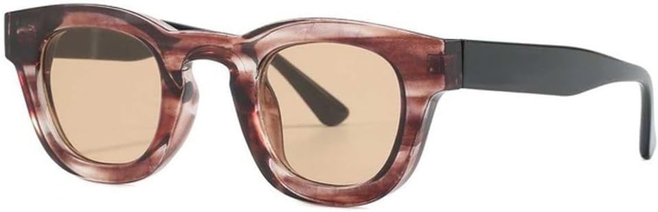 

Ретро круглые солнцезащитные очки для мужчин и женщин, модные винтажные очки для вождения, для путешествий на открытом воздухе, с защитой от УФ-излучения UV400 TVTBBVV, Brown