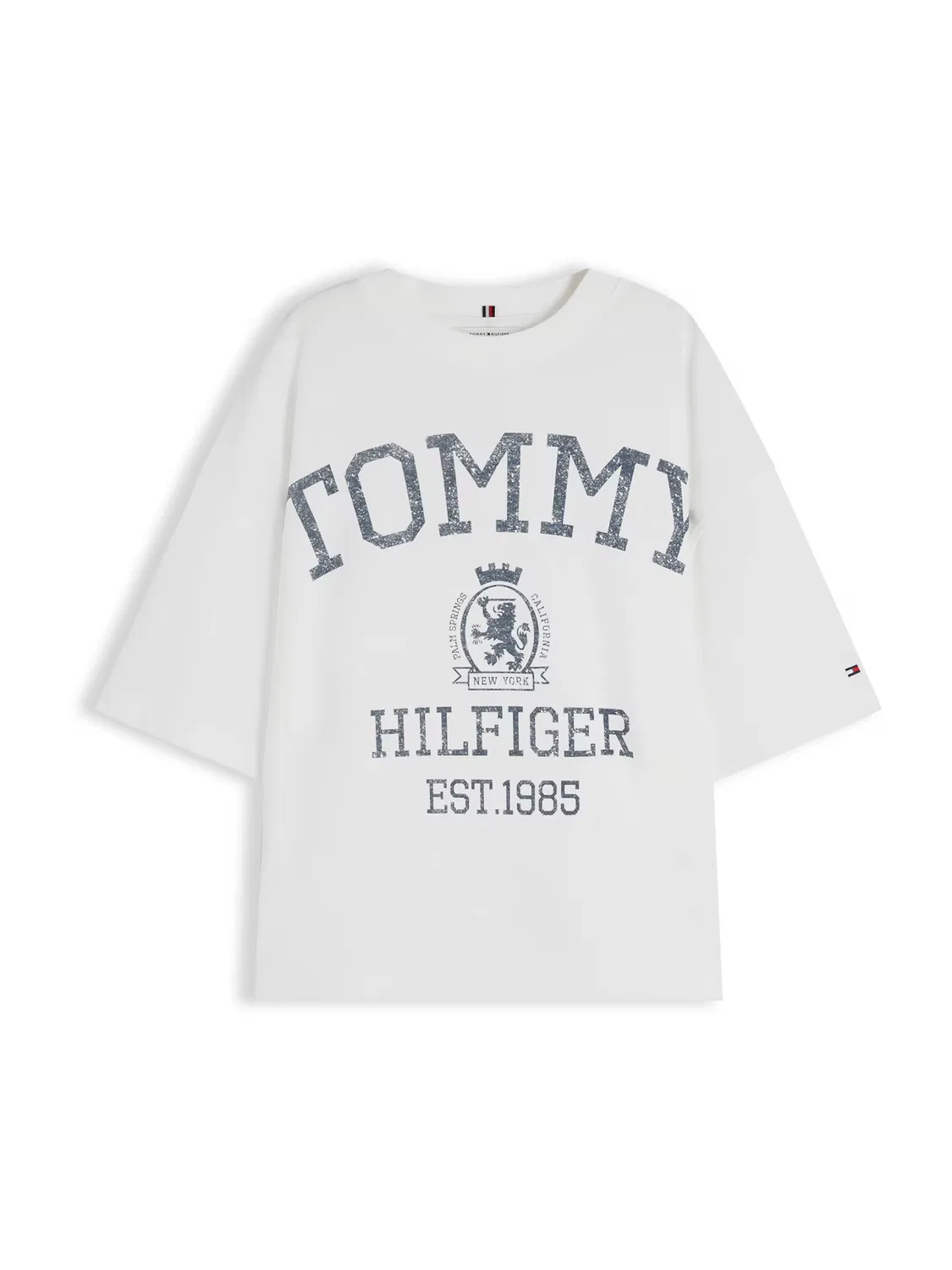 Футболка с эмблемой университетской команды. Tommy Hilfiger, White