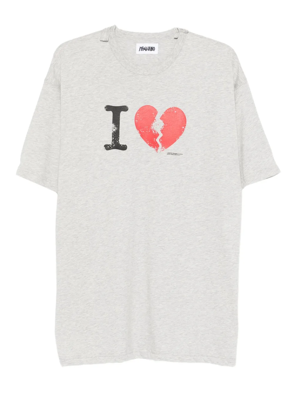 

Футболка с графичным принтом Magliano, серый