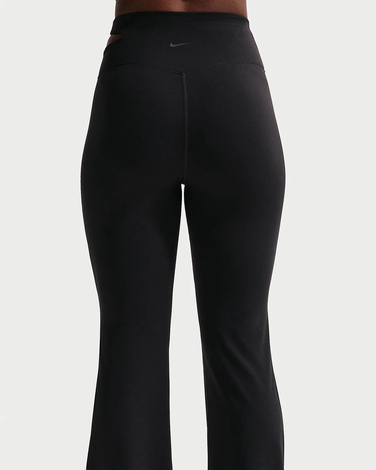 Женские леггинсы Nike Zenvy с высокой талией и расклешенными штанинами, Black — фото 3