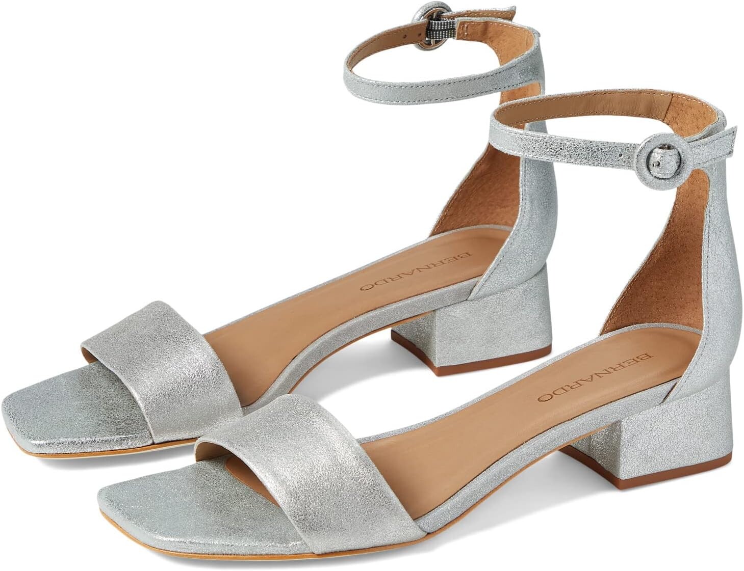 Босоножки Jalena Bernardo, цвет Silver Metallic Suede