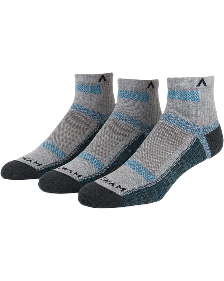 

Носки Wigwam Ultra Cool-Lite Quarter, 3-Pack, цвет Caribbean