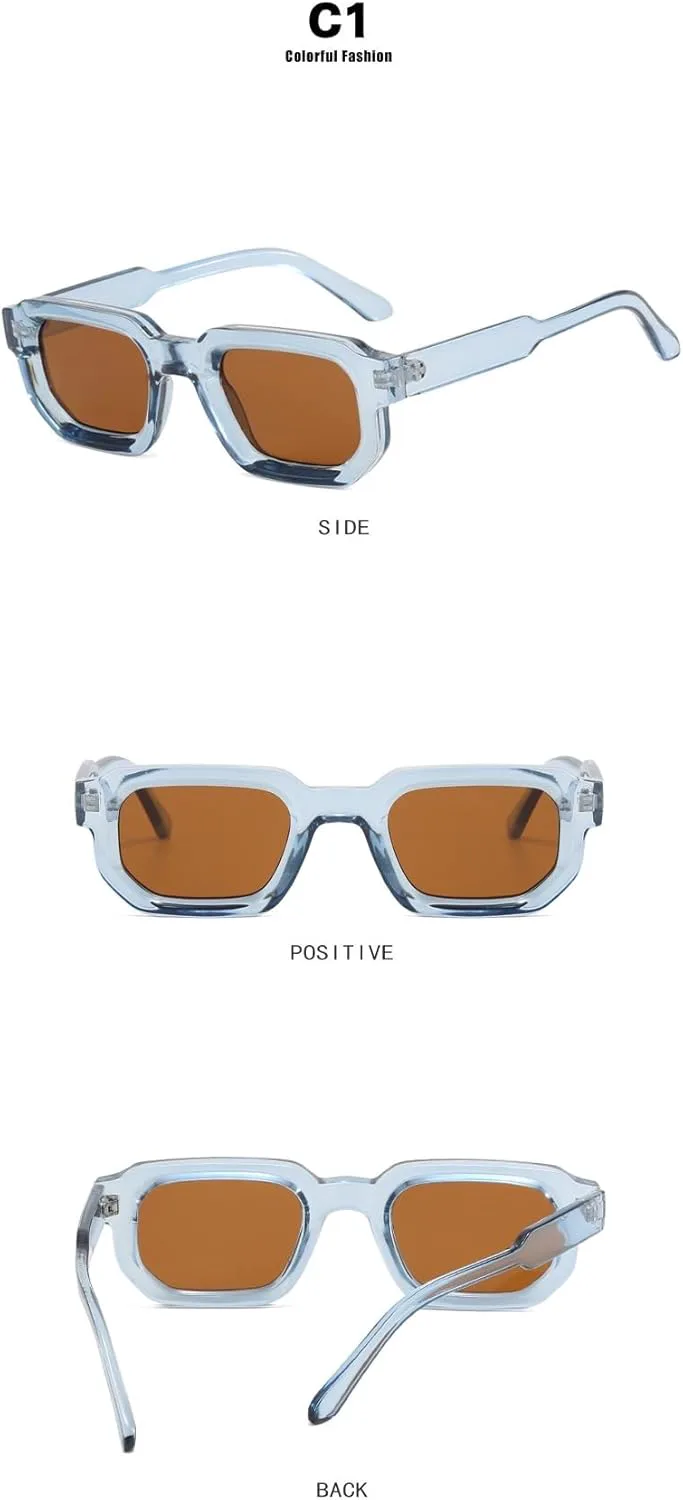 

Мужские солнцезащитные очки в маленькой квадратной оправе для отдыха на природе, отпуска, вечеринок, а также женские солнцезащитные очки для шопинга Generic, White