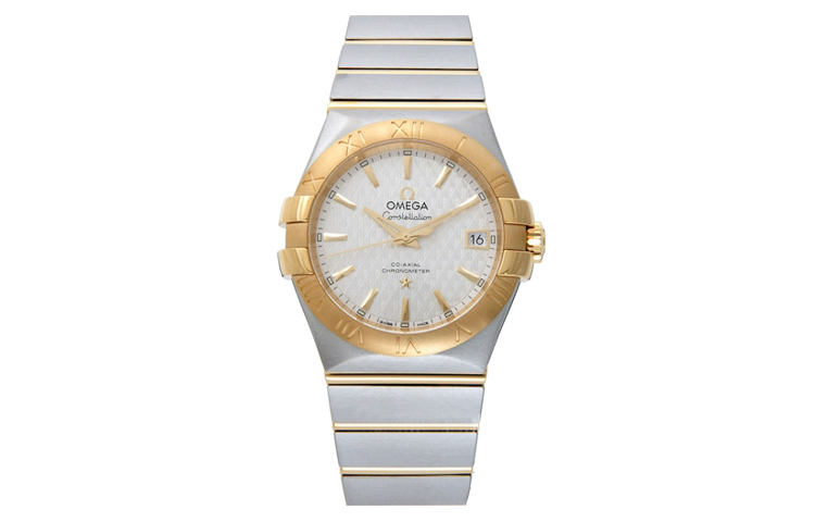 

OMEGA Часы Constellation Collection Zodiac, автоматический механизм, мужские, 35 мм, серебристый циферблат