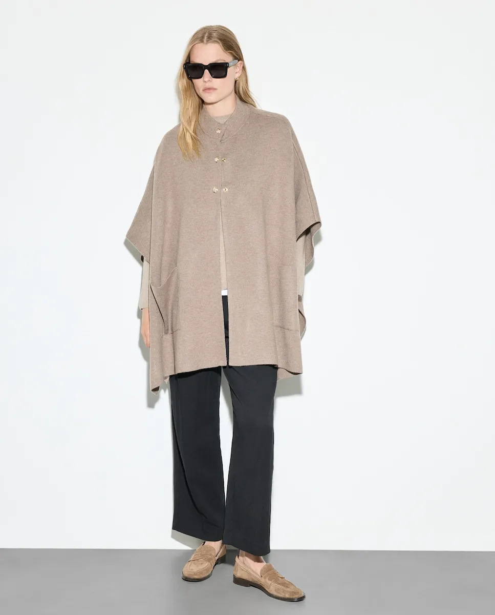 

Женский однотонный шерстяной свитер Woman El Corte Inglés, коричневый