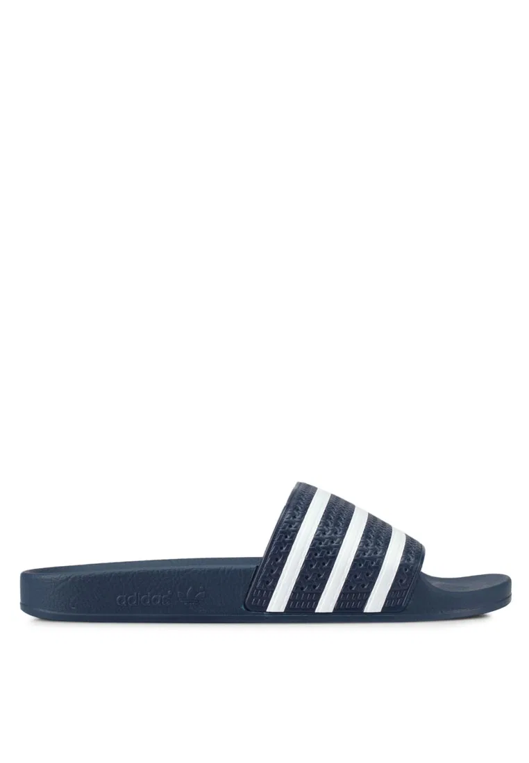 Шлепанцы, спортивные, Adilette, Adidas, белый