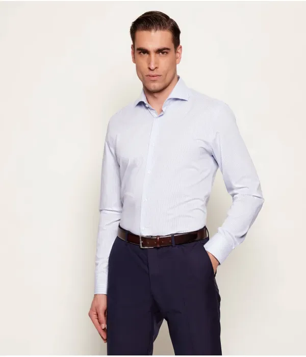 Рубашка H-HANK-SP-B1-C1-261 slim fit Boss, небесно-голубой