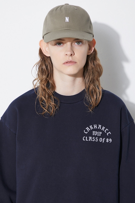 

Хлопковая кепка с козырьком Twill Sports Cap Norse Projects, зеленый