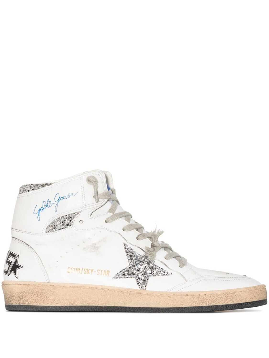 

Golden Goose высокие кеды Sky-Star, белый