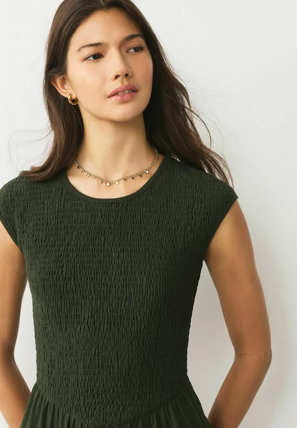Платье макси Next, Khaki Green — фото 3