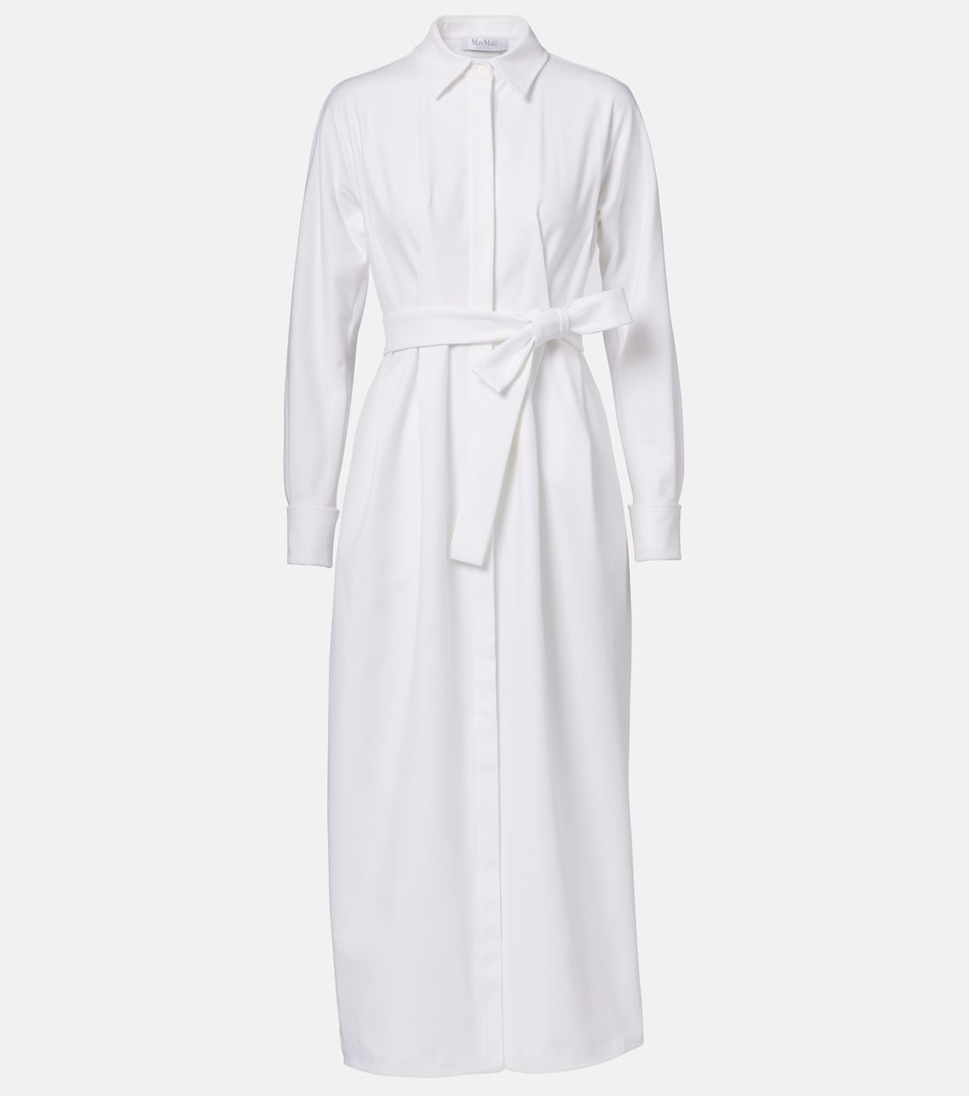 

Платье-рубашка из габардина Ареццо Max Mara, Bianco