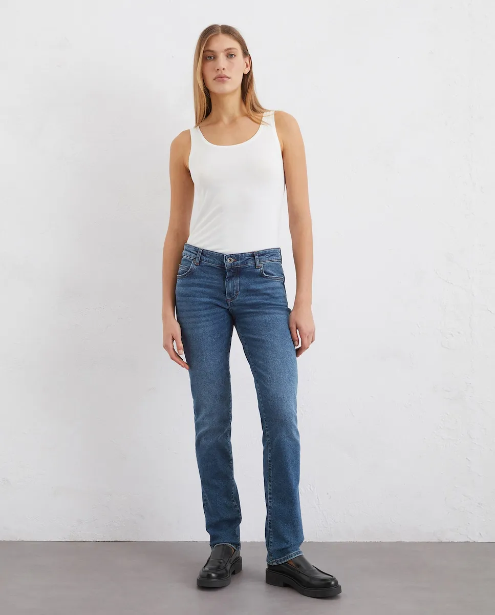 

Женские джинсы Alby прямого кроя из органического хлопка MARC O'POLO, синий