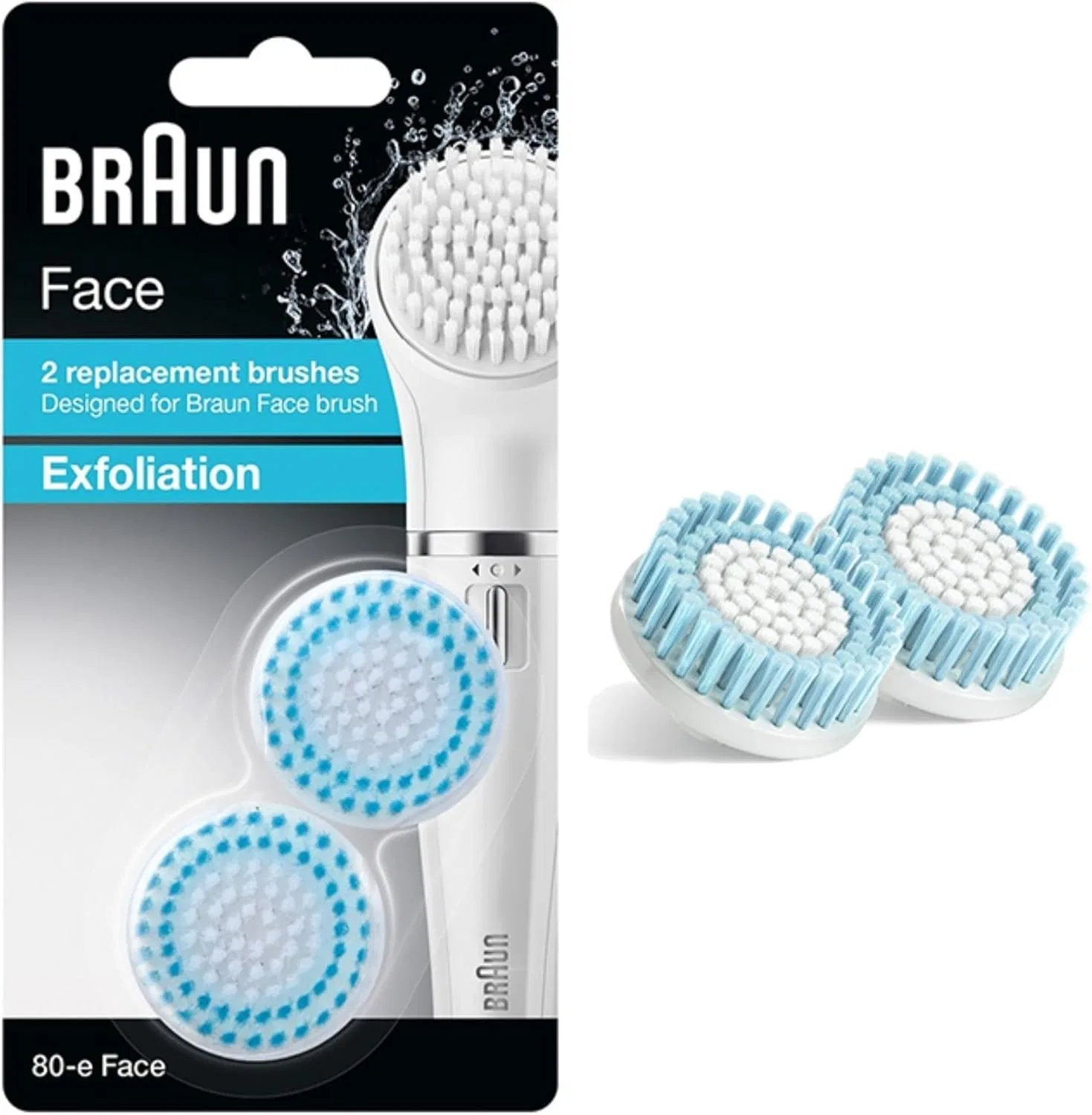 Сменные отшелушивающие насадки для Braun SE80 Silk Epil Face (2 шт.) Braun