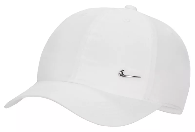 

Детская неструктурированная металлическая кепка-галочка Nike Dri-FIT, белый