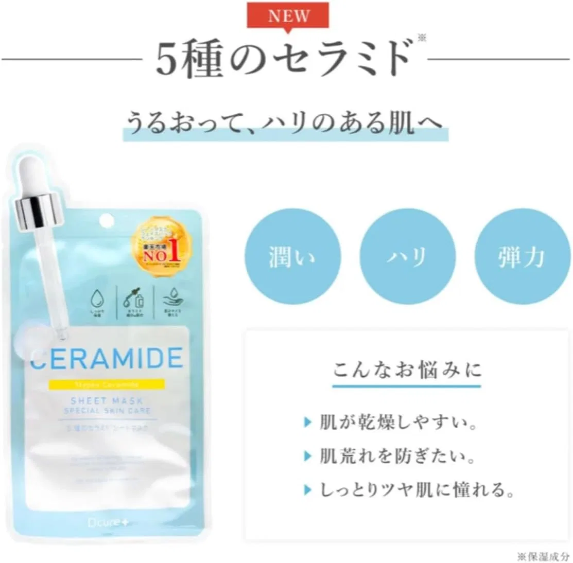 Набор тканевых масок PICOMONTE Dcure+ Decure, 4 вида (NMN/5 Ceramide/Tea Tree/CICA), 27 мл — фото 3