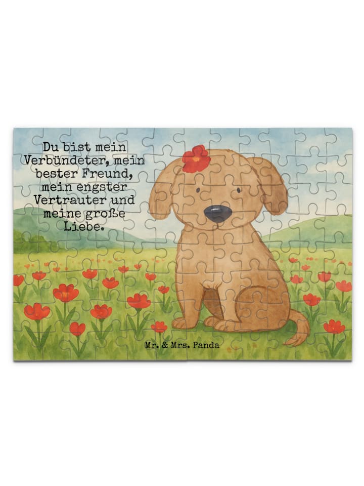 

Mr. & Mrs. Panda Дизайн пазла «Собачья леди» с надписью, выполненный белым цветом