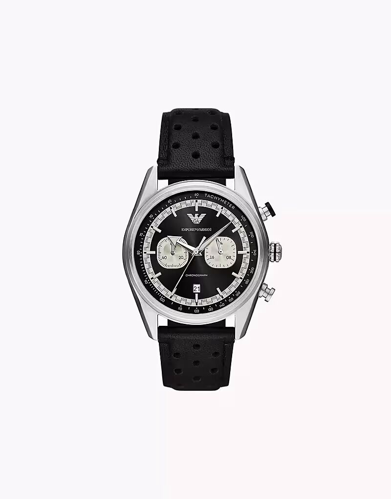 

Мужские часы-хронограф Emporio Armani из нержавеющей стали, ar11635, черный цвет