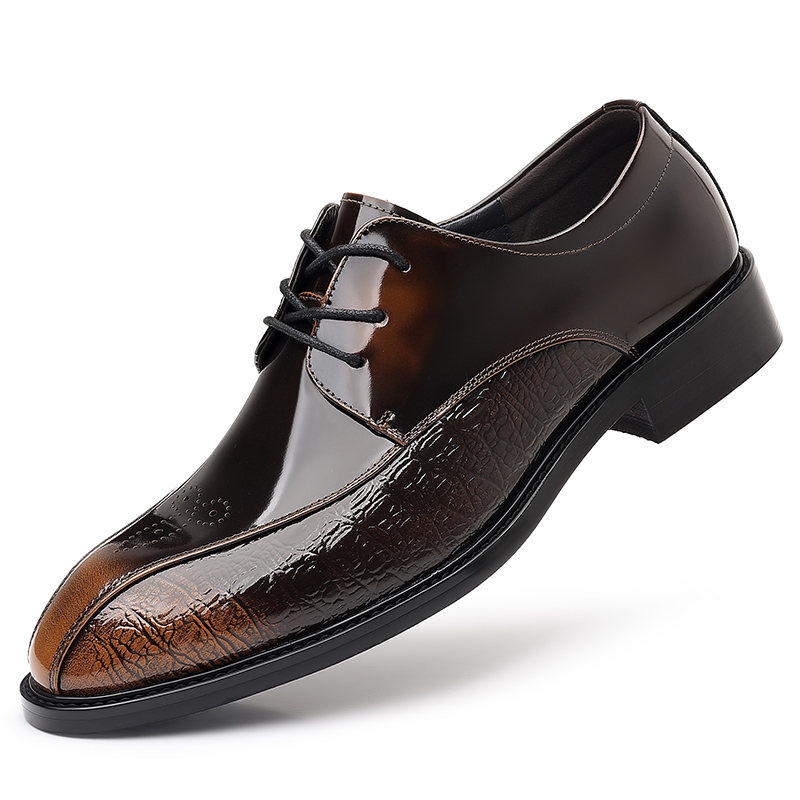

POPULAR ROUSE PR Коричневые мужские туфли, цвет Brown