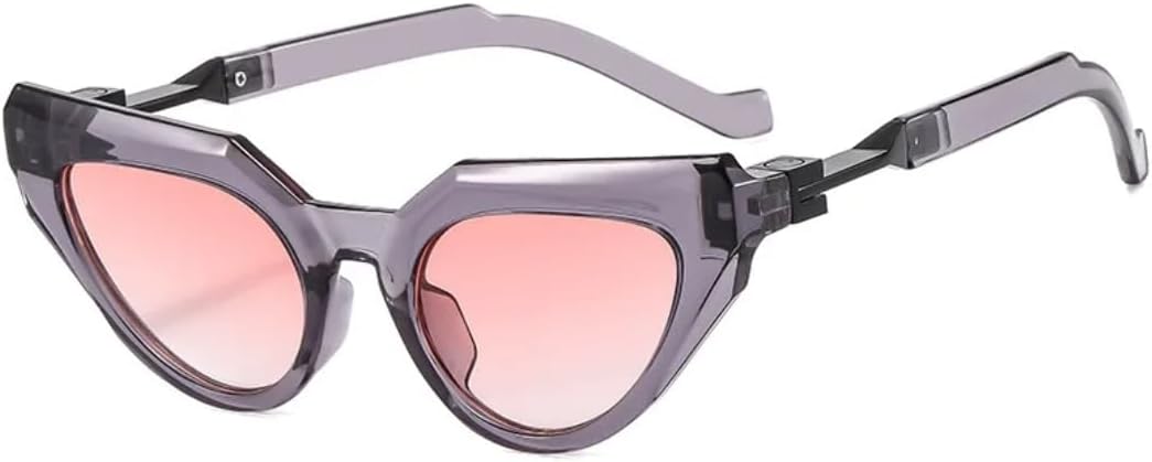 

Солнцезащитные очки Luxury Trend с леопардовым принтом "кошачий глаз" для женщин и мужчин с защитой от УФ-излучения UV400, винтажные ретро-очки с градиентным переходом цвета SZVVBKK, Gray Pink