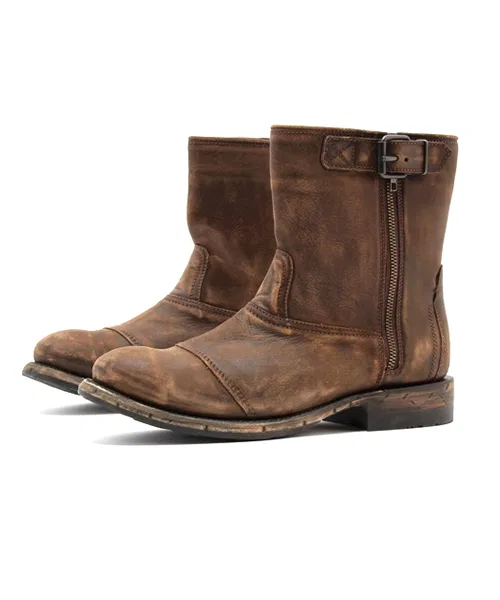 Ботинки инженерные мужские из натуральной кожи MURO на Goodyear Welt, коричневые