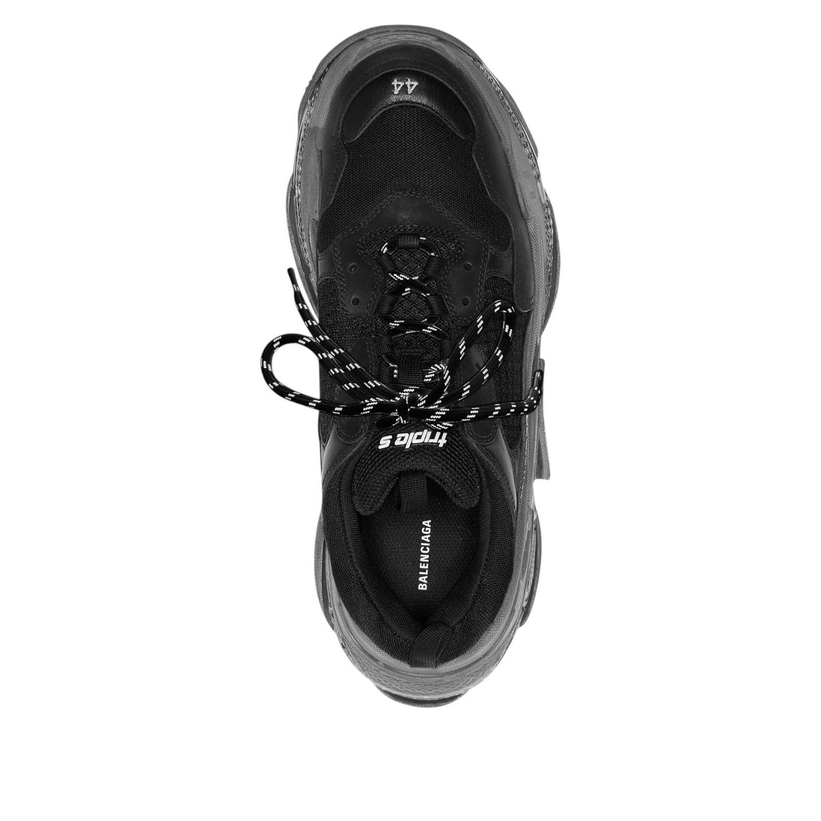 Balenciaga Triple S Clear Sole 'Black' — фото 2