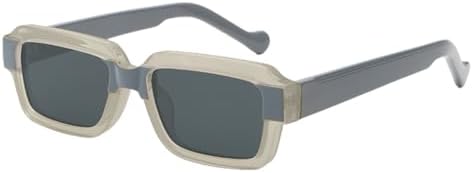 

Мужские солнцезащитные очки коричневого и зеленого цвета с защитой от УФ-излучения UV400 для женщин, летний стиль, мужской декор, один размер, бежево-серая оправа MTZJH, One Color