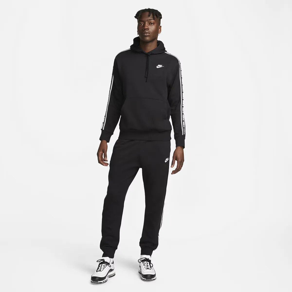 

Мужской клубный флисовый спортивный костюм Nike, чёрный