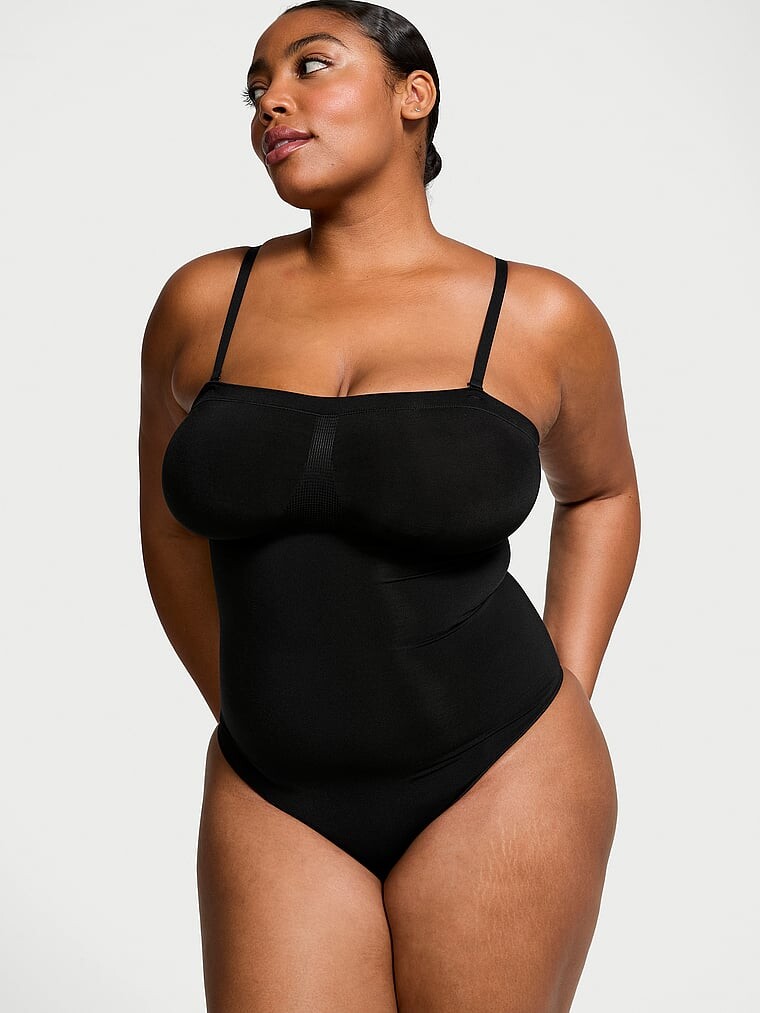 

Корректирующее белье от Victoria Seamless Shaping боди без бретелек Victoria'S Secret, черный