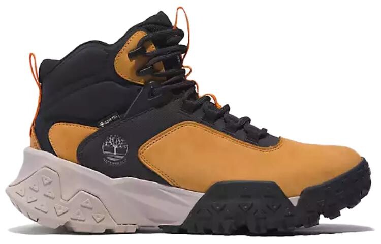 Мужские уличные ботинки Timberland для туризма, желтый/черный — фото 2