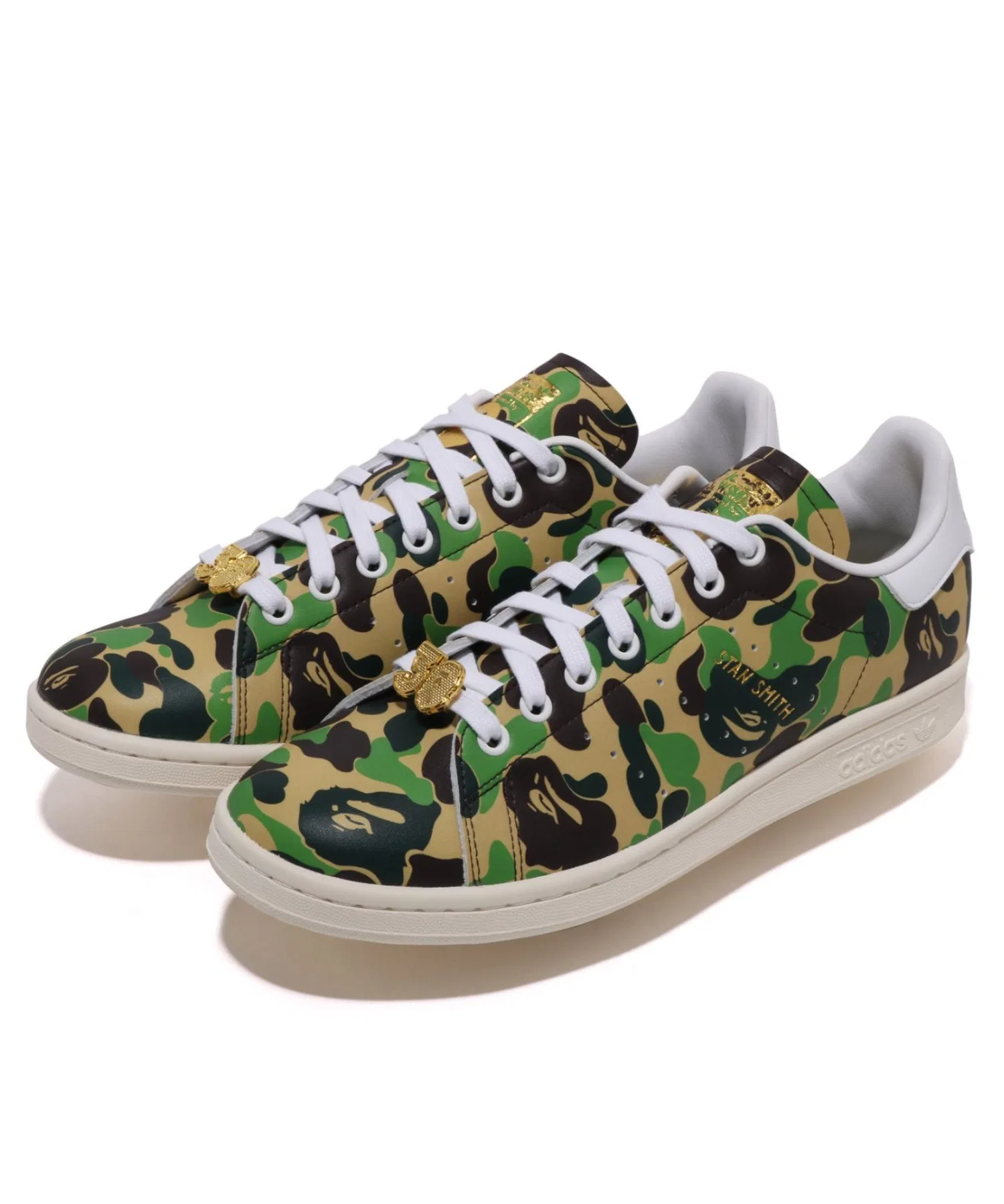 Мужские кроссовки Adidas Stan Smith BAPE ABC CAMO — фото 2