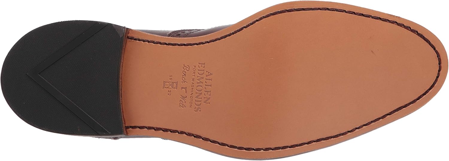 Мужские туфли Allen Edmonds Strand с перфорацией и носком-кепкой, темно-коричневые — фото 4