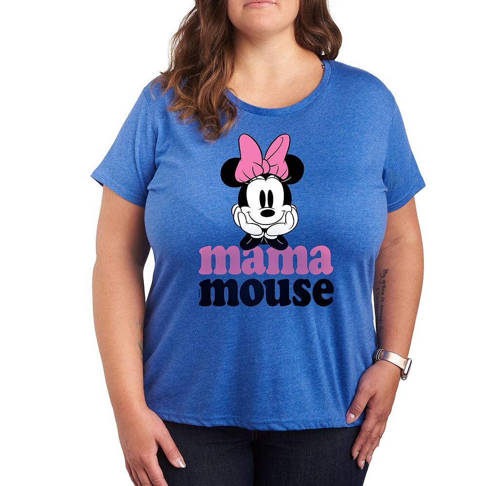 

Футболка с рисунком Минни Маус Плюс Мама от Disney, цвет Heather Royal Blue