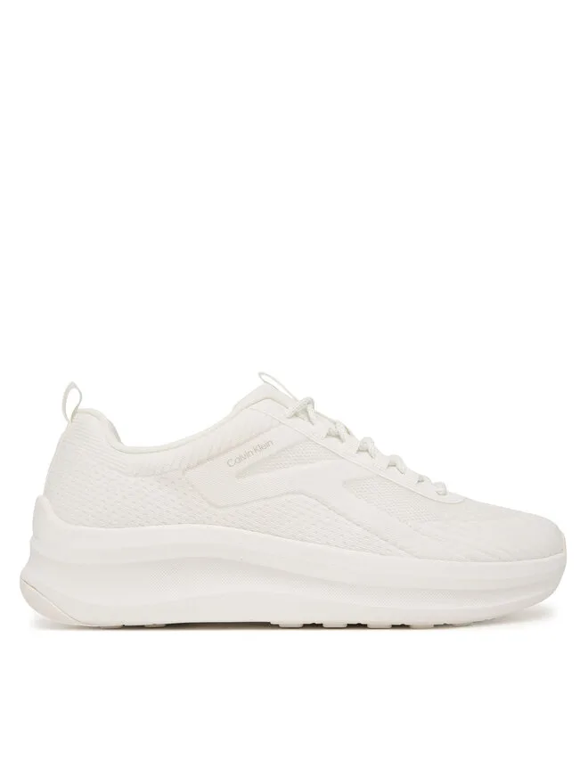Calvin Klein Кроссовки Andrea - Chunky CK Stripe Runner Trainers HM0HM02158 белые