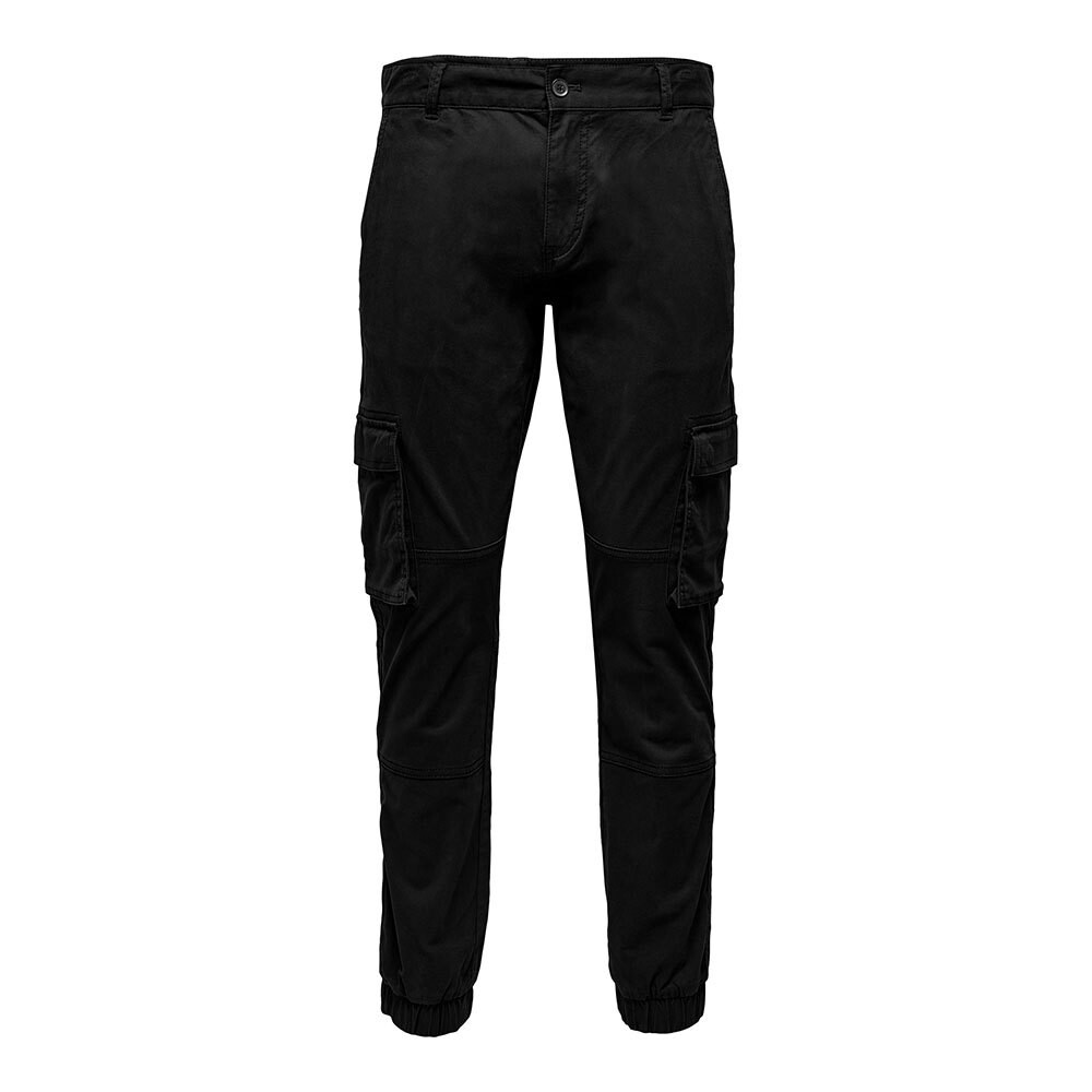 

Брюки Only & Sons Cam Stage Cuff Cargo, черный