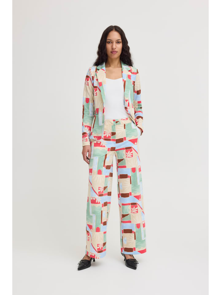 

ICHI Повседневные брюки IHKATE свободного кроя в расцветке Multi Tile aop