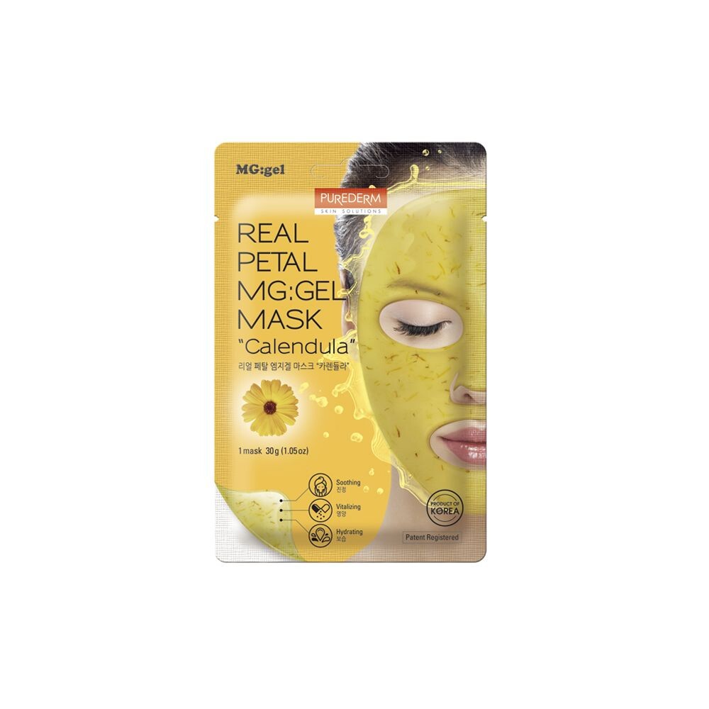 

Маска для лица Real petal mg gel mask calendula Purederm, 10 г