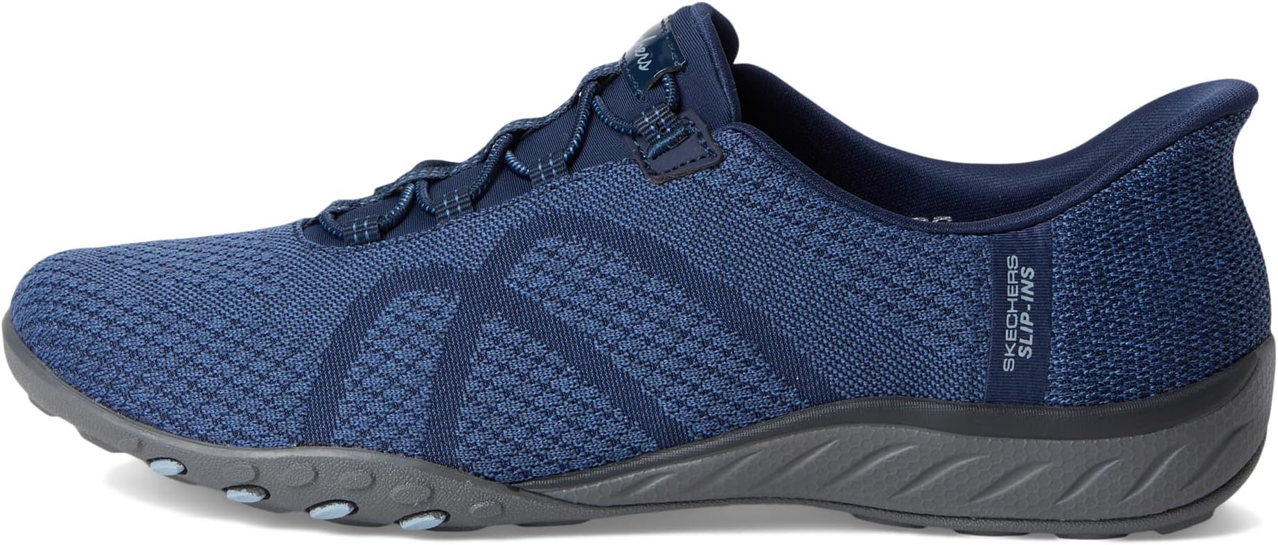 Кроссовки SKECHERS Breathe Easy - Knitty Waves Hands Free Slip-Ins, темно-синий — фото 4