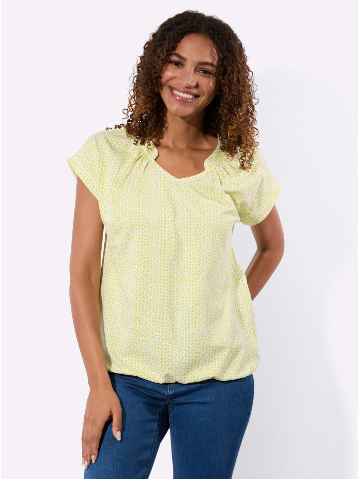 

Рубашка с короткими рукавами с принтом лайм-экрю WITT WEIDEN