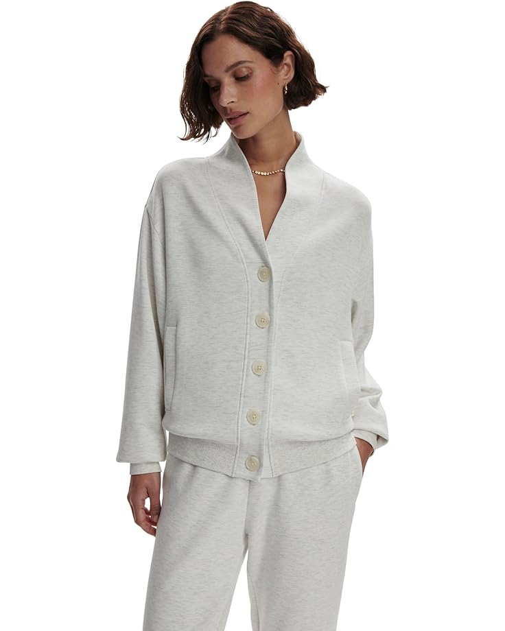 

Свитер Varley Celeste Button Through Sweat, цвет Ivory Marl