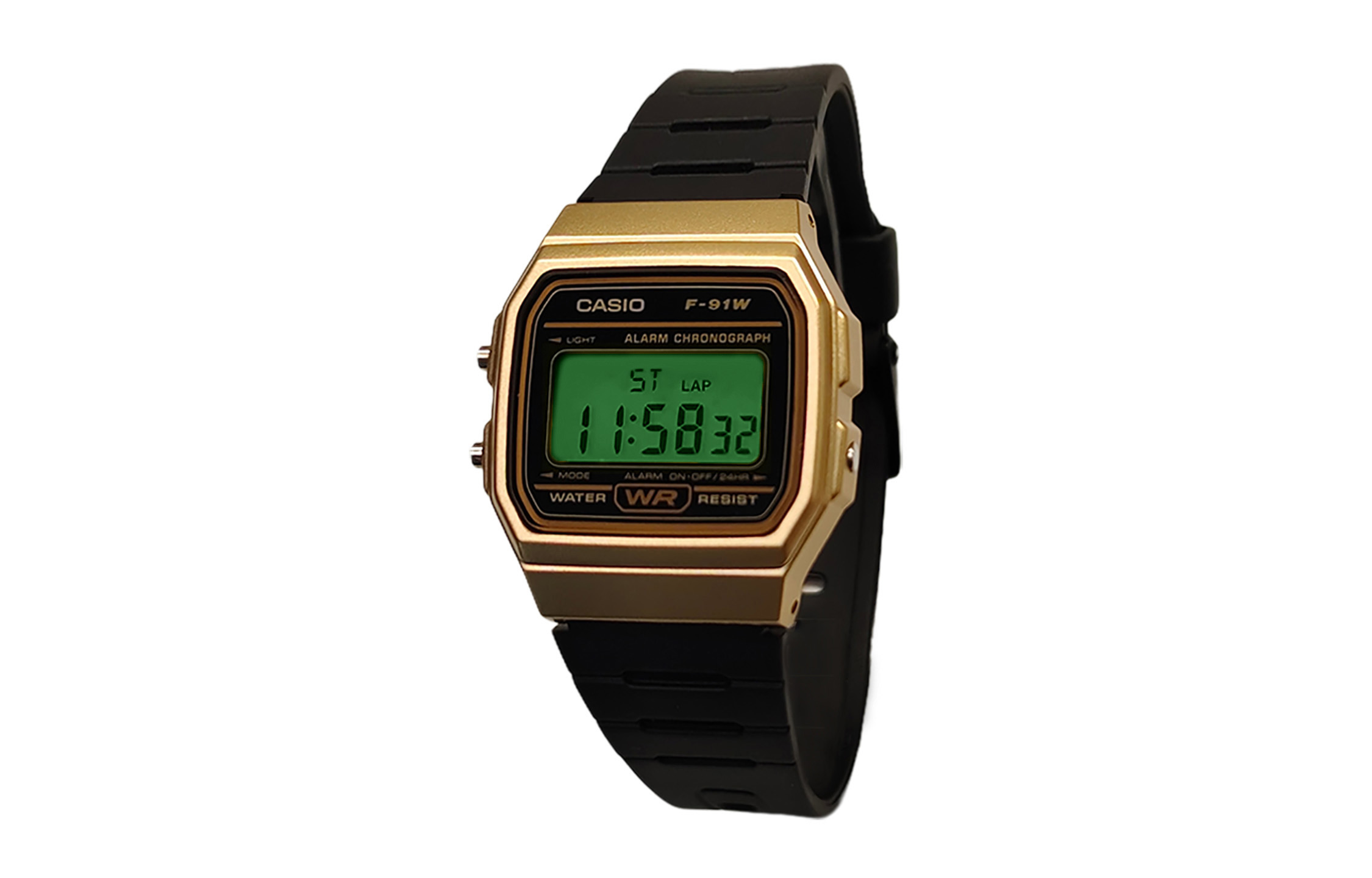

CASIO Часы Retrofit Series Quartz Movement Resin Strap Watch Men's Watch Black Dial, Black Dial with Green Watch Glass