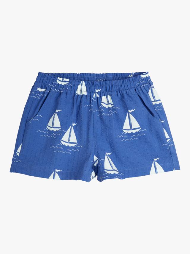 

Детские шорты из органического хлопка Mini Rodini, Sailing Boats Blue