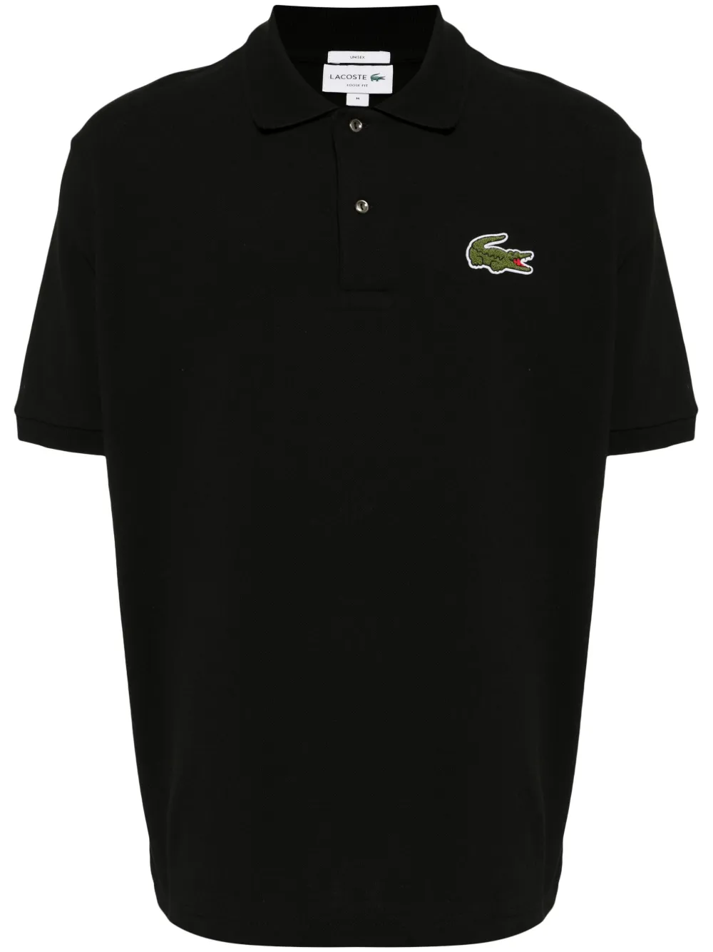 

Рубашка поло с логотипом Lacoste, черный