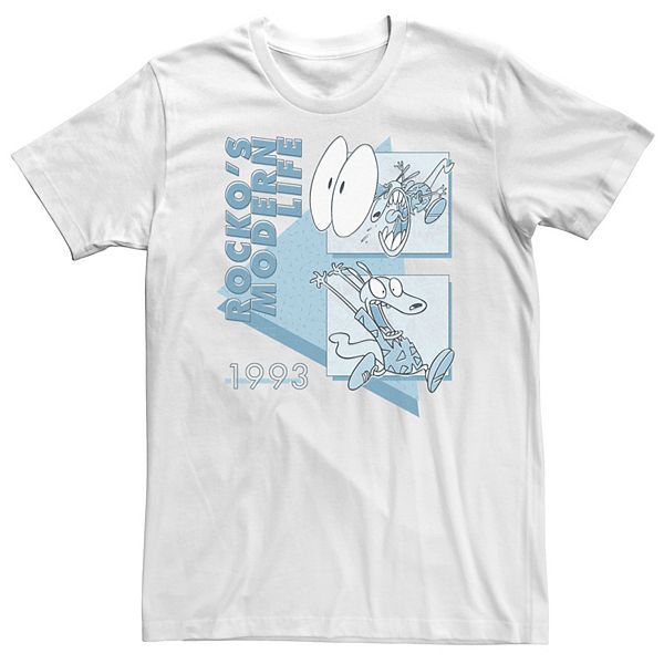 

Футболка Big & Tall Nickelodeon Rocko's Modern Life 1993 с коллажем Licensed Character