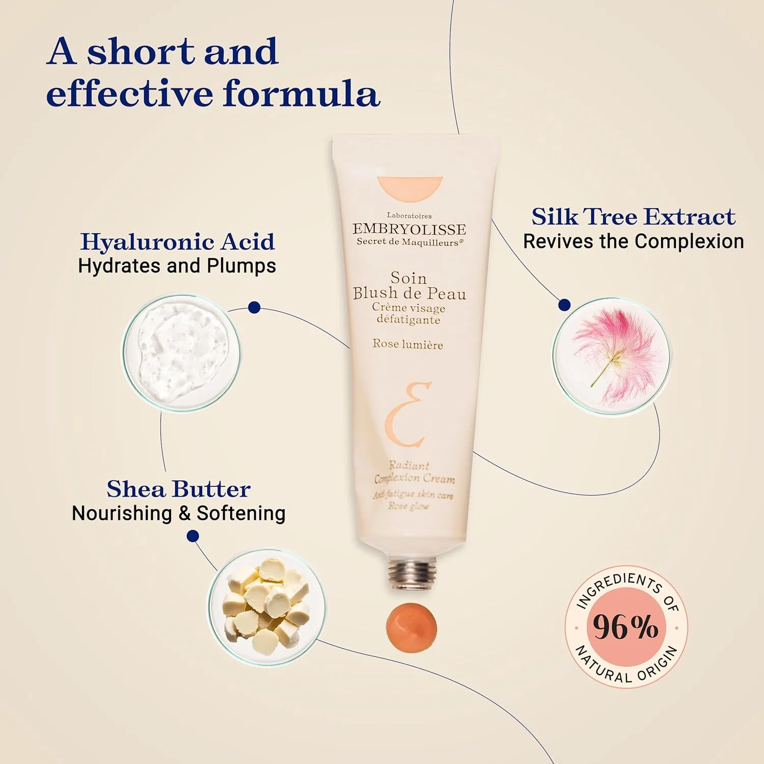 Крем для лица Embryolisse — «Secrets De Make Up Skin Care Pink» от, 30 мл — фото 4